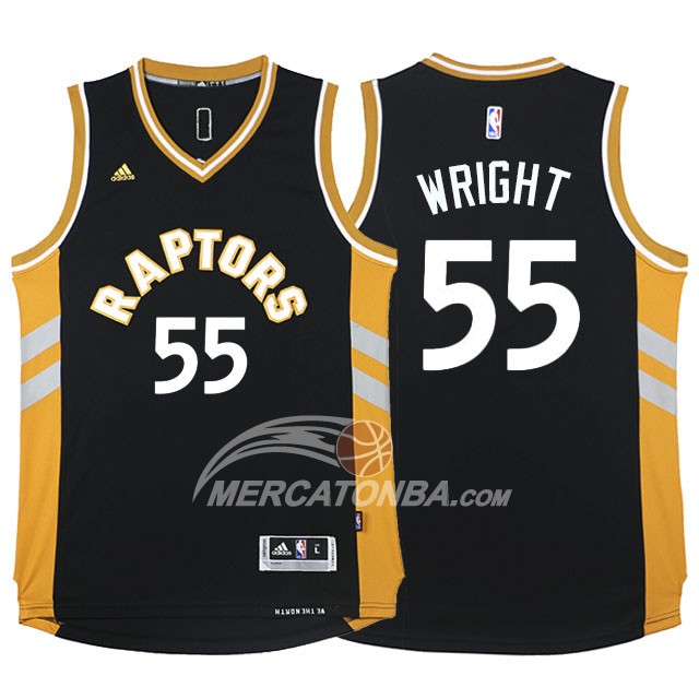 Maglia NBA Wright Toronto Raptors Delon Negro